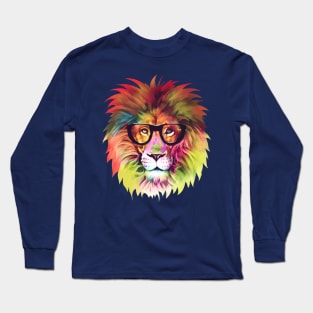 Cool Dude Lion Long Sleeve T-Shirt